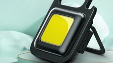Set de 3 Lanterne Buzunar Tip Breloc cu 30 LED-uri, Incarcare USB Type C, pentru Camping si Activitati Exterioare