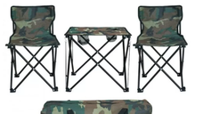 Set masa si scaune pliabile pentru camping, picnic sau plaja