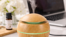 Umidificator Ultrasonic cu LED Multicolor, Capacitate 130 ml