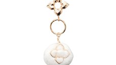 Breloc ALDO alb, POMPOMS 102, din material textil