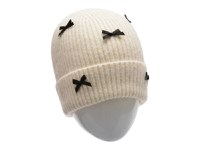 Caciula ALDO alba, BOWLERETTE 122, din material textil - 1