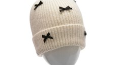 Caciula ALDO alba, BOWLERETTE 122, din material textil