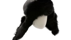 Caciula KLOP neagra, ZIMUSKA, din piele naturala