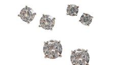 Cercei ALDO argintii, ALAYNIA 973, din metal