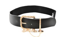 Curea ALDO neagra, CHARMEDBELT 970, din piele ecologica