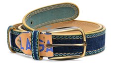 Curea LA GALERE bleumarin, 8971640, din piele intoarsa