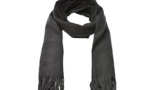 Esarfa KLOP neagra, BC02, din material textil