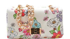 Geanta ALDO alba, PETALBLOOM 138, din piele ecologica