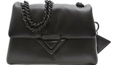 Geanta ALDO neagra, SOFTPUFF 008, din piele ecologica