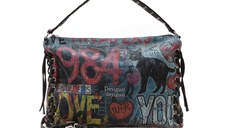 Geanta DESIGUAL multicolor, WAXD23, din material textil
