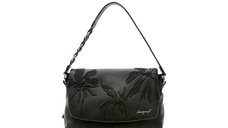 Geanta DESIGUAL neagra, SAKP31, din piele ecologica