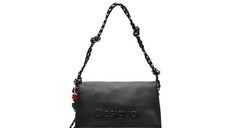 Geanta DESIGUAL neagra, SAXP61, din piele ecologica