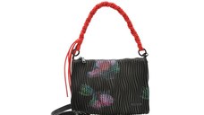 Geanta DESIGUAL neagra, SAXPAL, din piele ecologica