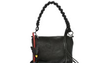 Geanta DESIGUAL neagra, SAXPAM, din piele ecologica