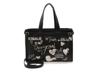 Geanta DESIGUAL neagra, WAXPA5, din piele ecologica - 1