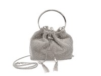 Geanta EPICA argintie, 8011, material textil - 1