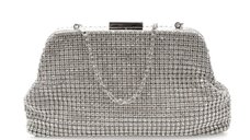 Geanta plic EPICA argintie, 8004, din material textil
