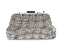 Geanta plic EPICA argintie, 8004, din material textil - 1