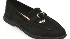Mocasini ALDO negri, CRERAS-IN 004, din piele intoarsa