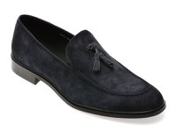 Mocasini eleganti EPICA albastri, J8365, din piele intoarsa - 1