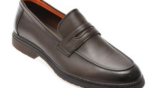 Mocasini eleganti EPICA maro, QA82AB, din piele naturala