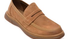 Mocasini EPICA kaki, N03073, din piele intoarsa