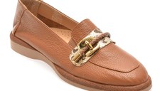 Mocasini EPICA maro, 523474, din piele naturala