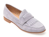 Mocasini IMAGE mov, V706C25, din piele intoarsa - 1