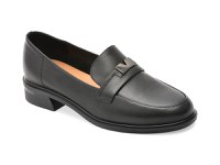 Mocasini IMAGE negri, G19, din piele naturala - 1