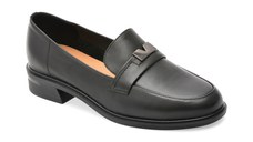 Mocasini IMAGE negri, G19, din piele naturala