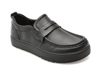 Mocasini OTTER negri, F0012, din piele naturala - 1