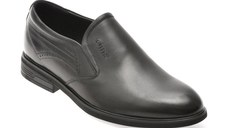 Pantofi OTTER negri, 35220, din piele naturala