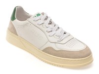 Pantofi sport 4US albi, ARON100, din piele naturala - 1