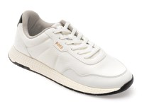 Pantofi sport BOSS albi, 6481, din material textil - 1