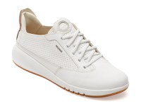 Pantofi sport GEOX albi, D02HNA, din piele naturala - 1