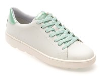 Pantofi sport GEOX albi, D45WEA, din piele naturala - 1