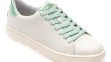 Pantofi sport GEOX albi, D45WEA, din piele naturala