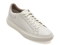 Pantofi sport GEOX albi, U455WD, din piele naturala - 1