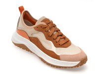 Pantofi sport GEOX bej, D55VNA, din material textil - 1