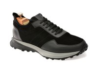 Pantofi sport LE COLONEL negri, 66739, din piele intoarsa - 1