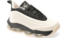Pantofi sport NHOT albi, A333, din piele ecologica