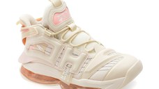 Pantofi sport NHOT albi, A358, din material textil