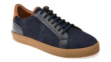 Pantofi sport OTTER bleumarin, A5006, din piele intoarsa