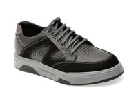 Pantofi sport OTTER negri, 1374, din piele naturala - 1