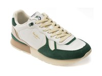 Pantofi sport PEPE JEANS albi, BRIT IVY, din piele ecologica - 1