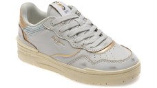 Pantofi sport PEPE JEANS gri, CHESTER DISTRESS, din piele ecologica