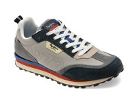Pantofi sport PEPE JEANS gri, FOSTER CONNECT, din material textil - 1