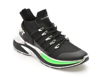 Pantofi sport PLEIN SPORT negri, 579, din material textil - 1