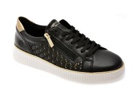 Pantofi sport REMONTE negri, D2E03, din piele naturala - 1