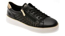 Pantofi sport REMONTE negri, D2E03, din piele naturala